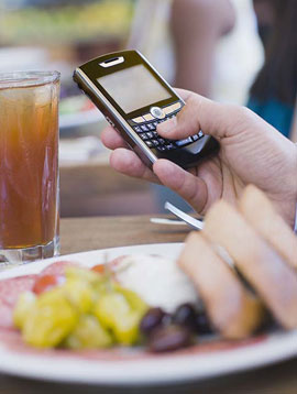 It's rude to have your phone out at every meal